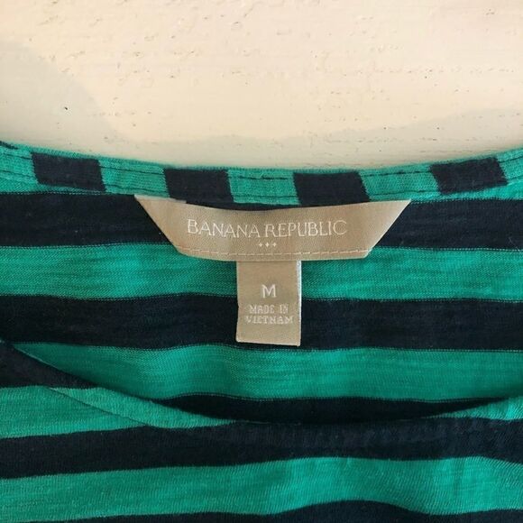 Banana Republic Green and Blue Striped Dre… - Picture 5 of 8